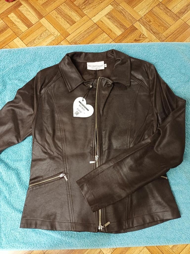 Jasje Helena Hart lederlook, bruin, maat XS, Kleding | Dames, Bruin, Verzenden, Helena Hart, Zo goed als nieuw