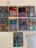 Negen pokemonkaarten, Ophalen of Verzenden, Gebruikt, Meerdere kaarten
