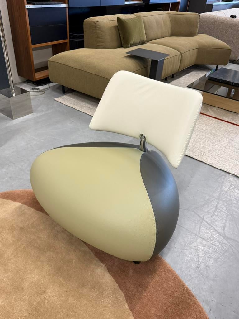 Nieuw Leolux Pallone Fauteuil Groen leer Design stoel, Leolux, Nieuw, Ophalen of Verzenden, Harvink Jori Rolf Benz Design on Stock Eyye Montis Pode