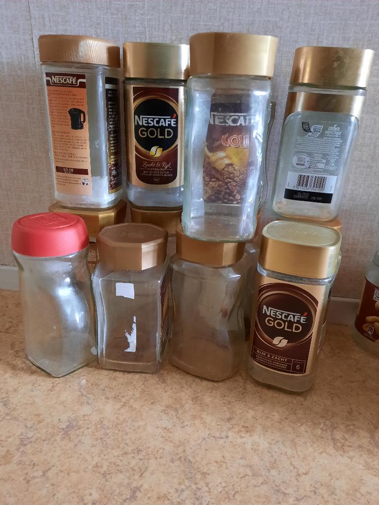 lege potten en potjes, Ophalen, Wit, Overige merken, Glas