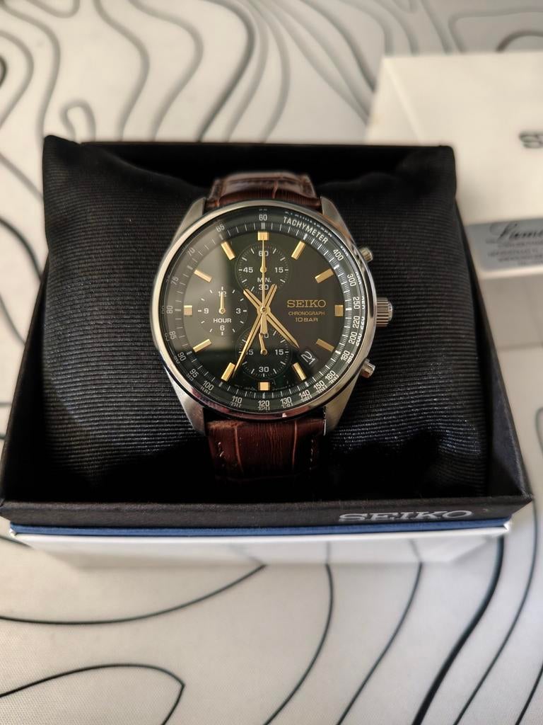 Seiko herenhorloge + 2 Fossil horloges, Ophalen, Zo goed als nieuw, Staal, Seiko