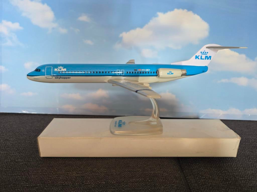 Fokker F100 KLM Cityhopper Modelvliegtuig, Ophalen of Verzenden, Schaalmodel