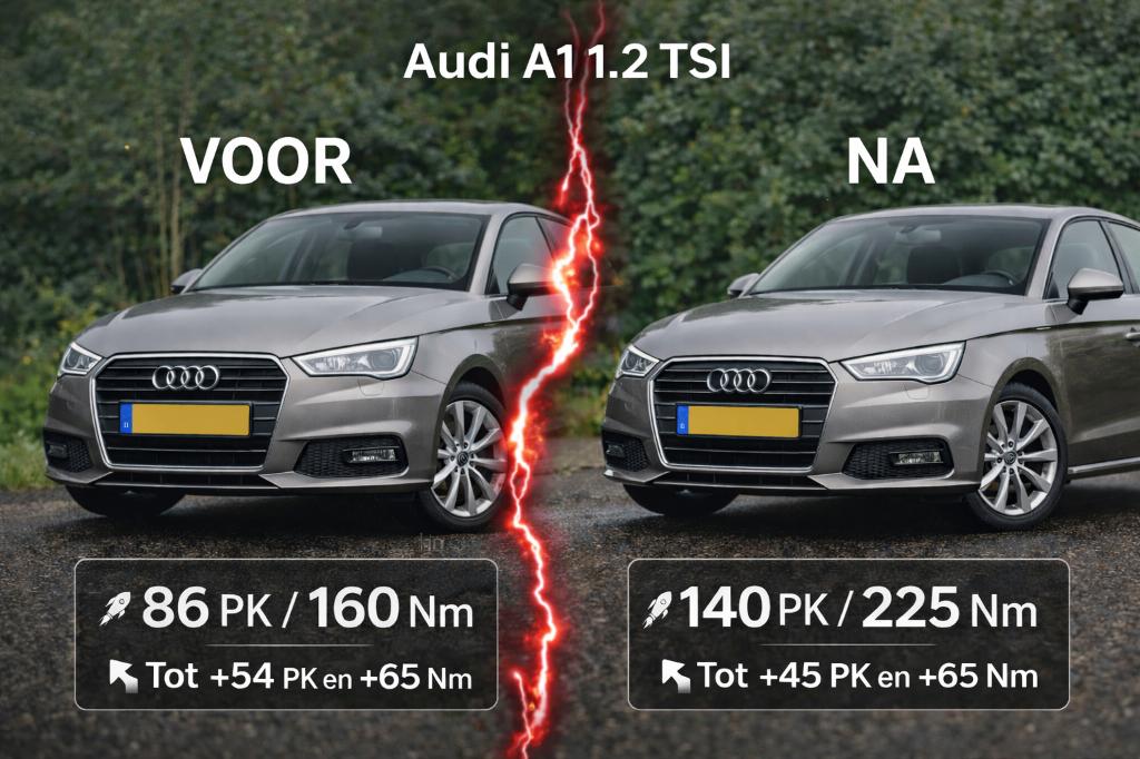 chiptuning vag 1.2 TSI   86PK naar 140PK | 225Nm+ aan 🏠, Ophalen