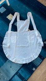 Schort witte katoen oud, Ophalen