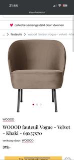 Be Pure Wood Fauteuils, 75 tot 100 cm, Ophalen of Verzenden, Zo goed als nieuw, Stof