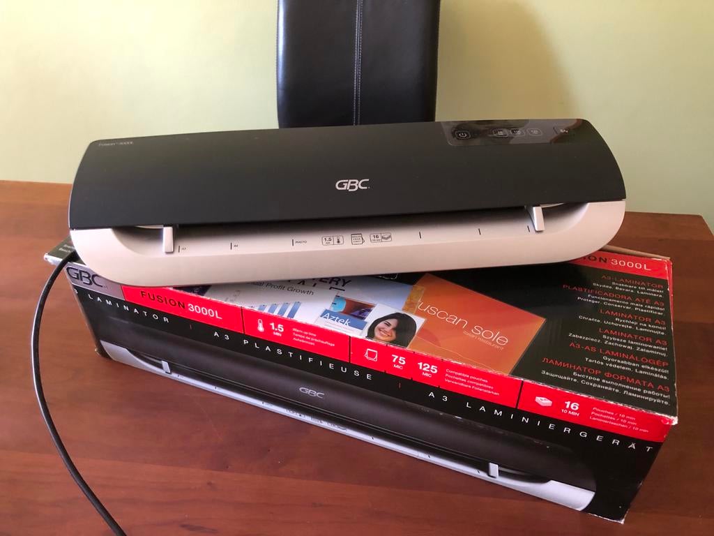 GBC Fusion 3000L A3 Lamineerapparaat. Zo goed als nieuw, Ophalen, Gebruikt, Overige typen