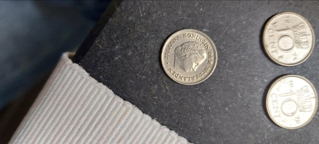 Oude Nederlandse munten: 10 en 25 cent (Juliana), Postzegels en Munten, Munten | Nederland, Ophalen of Verzenden, Koningin Juliana