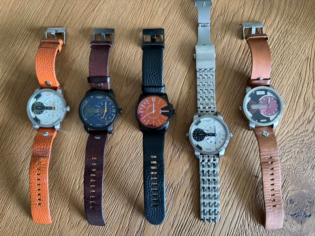 Diesel Horloge, Overige merken, Staal, Polshorloge, Ophalen of Verzenden