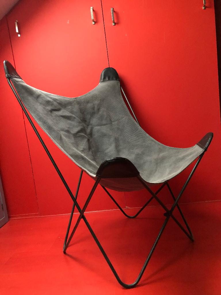 Vlinderstoel, Ophalen, Zo goed als nieuw, Stof, 50 tot 75 cm