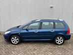 Peugeot 307 SW 2.0-16V Pack 7 persoons AUTOMAAT!, 745 kg, Gebruikt, 4 cilinders, Blauw