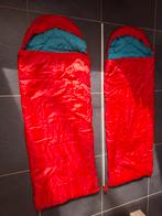 2x Kinderslaapzak Rood - 155x58cm, Caravans en Kamperen, Slaapzakken, Ophalen of Verzenden, Gebruikt