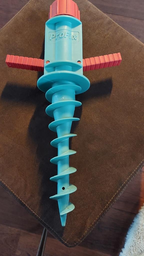 Grond boor parasol houder Pro Fix . Inschroefhuls, Caravans en Kamperen, Ophalen
