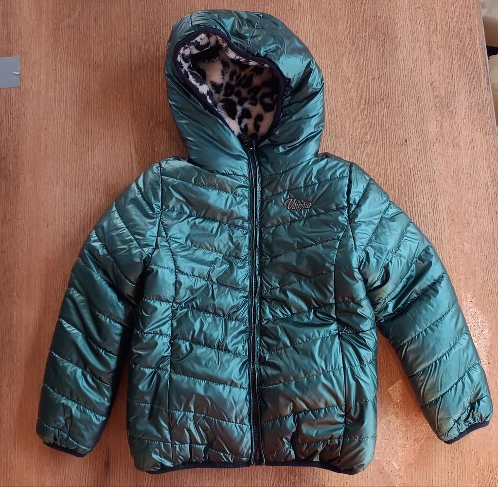 Vingino winterjas meisje, maat 116, omkeerbaar, Ophalen, Meisje, Zo goed als nieuw, Vingino