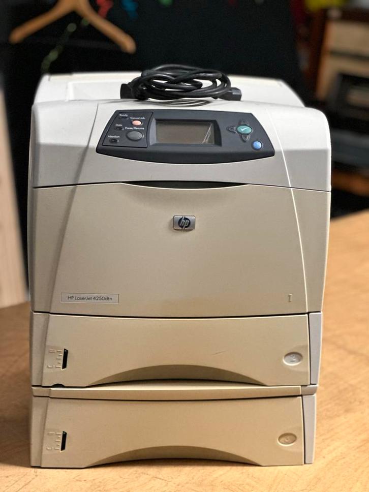 HP LaserJet 4250dtn Laserprinter, Computers en Software, Printers, Gebruikt, Printer, Laserprinter, Zwart-en-wit printen, Ophalen of Verzenden