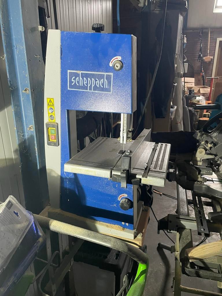Scheppach BASA1 Lintzaag , zeer weinig gebruikt, Ophalen of Verzenden, Gebruikt, Lintzaag
