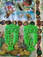 Groene uil oorbellen, Ophalen of Verzenden