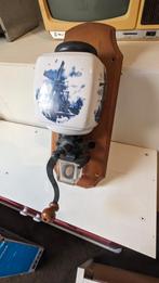 Wandkoffiemolen met Delfts blauw decor, Overige typen, Ophalen of Verzenden, Gebruikt