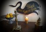Houten zwarte zwaan wand bord/Black Swan/vintage/antiek sign, Zo goed als nieuw, DeKameraadschap, Dj.kammeraat@telfort.nl, Bergenhuizen 6