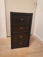 Ikea Kallax ladeblok zwart, Huis en Inrichting, Ophalen, 25 tot 50 cm, Minder dan 50 cm, Minder dan 100 cm