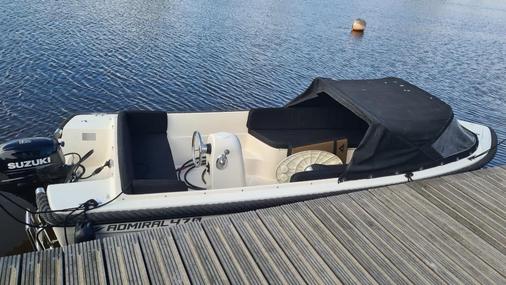 Admiral 470 XL sloep Suzuki 9,9 pk EFI viertakt 2021, Ophalen, Gebruikt, Tot 10 pk, 3 tot 6 meter