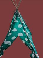 Groene tipi tent met wolkenprint, Ophalen