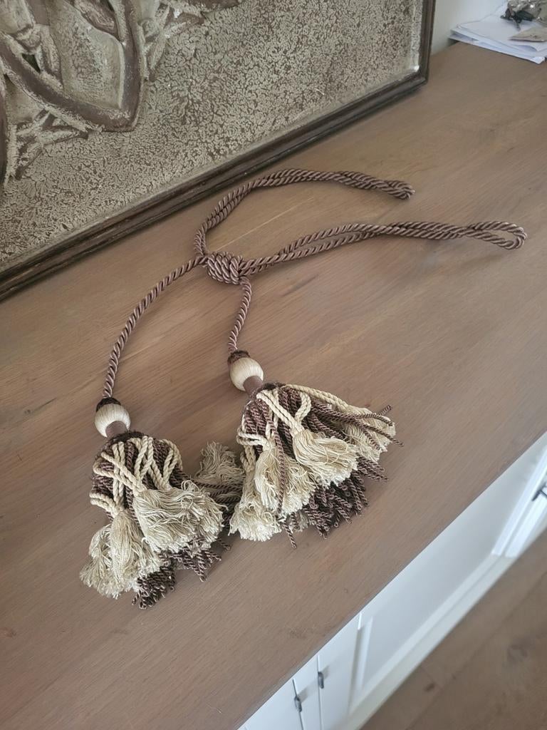 Antieke embrasse, Ophalen of Verzenden, Bruin, Minder dan 100 cm