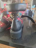 Punk Laarsjes met Ruitpatroon en Gespen, Kleding | Dames, Lage of Enkellaarzen, Nieuw, Ophalen of Verzenden, Jumex