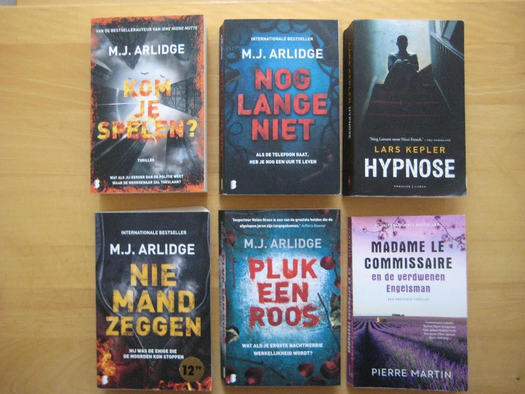 M.J. Arlidge (1x), Pierre Martin (1x) Lars Kepler(1x), Ophalen of Verzenden, Zo goed als nieuw, M.J. Arlidge, Europa overig