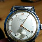 Dameshorloge zentra 1951 retro vintage met fixoflex  band, Overige merken, Staal, Gebruikt, Staal