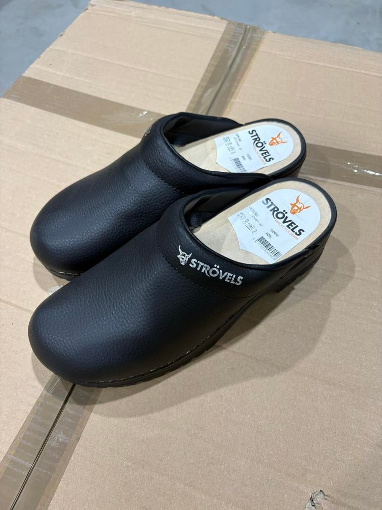 Strovels 304 open hiel onbeveiligd maat 42, Kleding | Heren, Schoenen, Klompen, Verzenden, ., Zwart