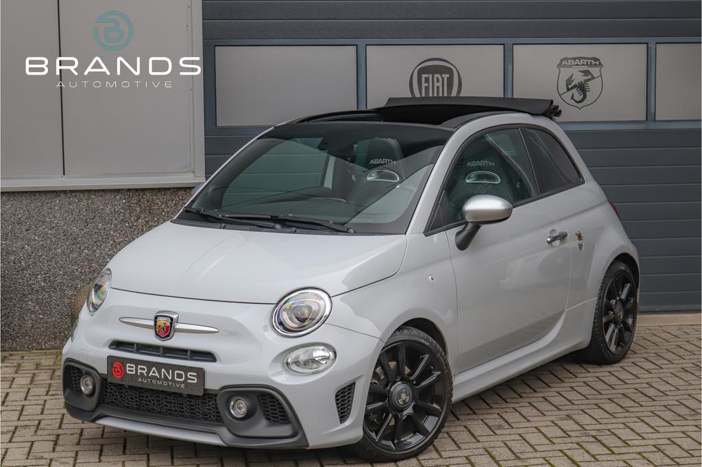 Abarth 595C 1.4 T-Jet Turismo Navi Leder 165PK Garantie, Auto's, Voorwielaandrijving, 12 maanden, Gebruikt, Zwart