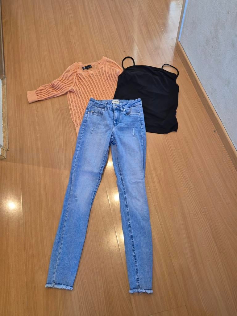 Dames kledingpakket: G-Star trui, top en jeans, Ophalen of Verzenden