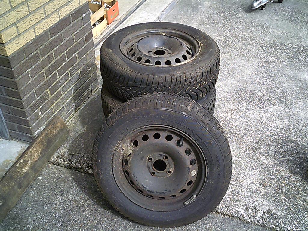 stalen velgen renault megane 60 4 x 100, Ophalen, Gebruikt, 15 inch, Velg(en)