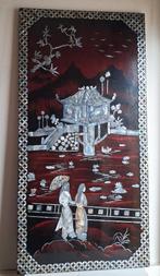 Asian Art Mother of Pearl Parelmoer muurversiering paneel, Antiek en Kunst, Ophalen of Verzenden