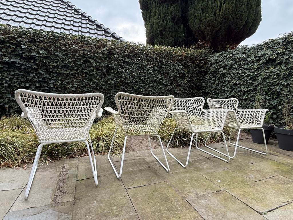 6 IKEA tuinstoelen, Tuin en Terras, Tuinstoelen, Ophalen, Gebruikt, Kunststof