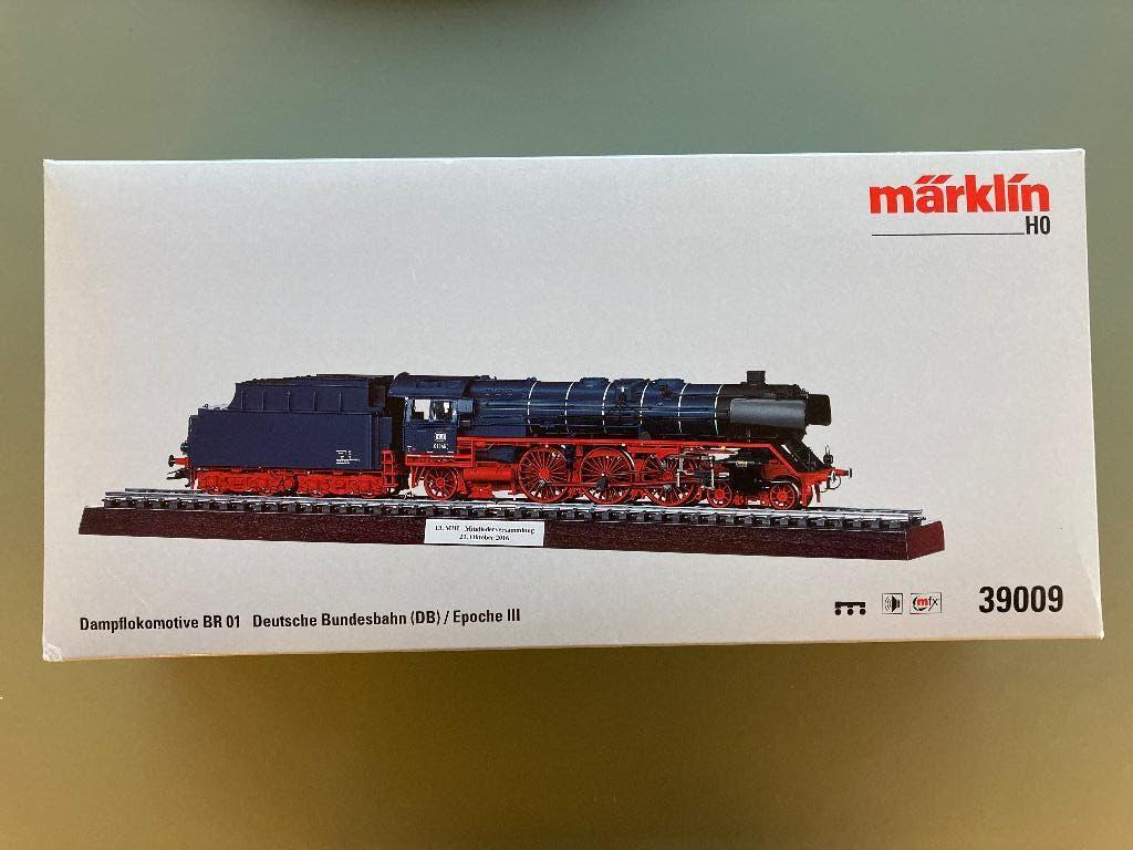 Märklin H0 / 39009 Stoomlocomotief BR 01 (DB) Blauw - Lmtd., Wisselstroom, Gebruikt, Locomotief, Ophalen of Verzenden