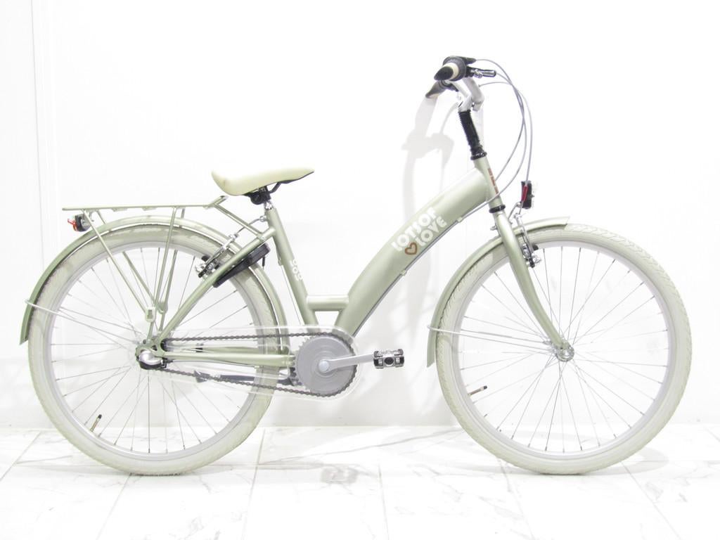 Bike fun Lots of love 24 groen meisjes 38cm 24inch, Fietsen en Brommers, Fietsen | Meisjes, Nieuw, BIKE FUN, Versnellingen