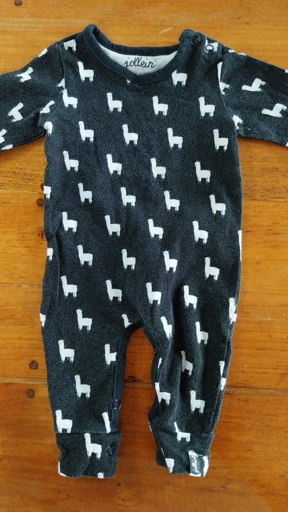 Jollein boxpakje, 50-56. Zwart met witte lama's., Kinderen en Baby's, Babykleding | Maat 50, Ophalen of Verzenden, Zo goed als nieuw