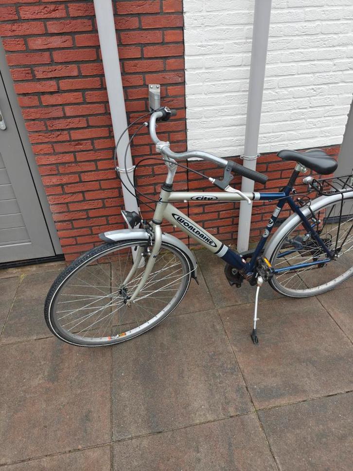 Stadsfiets heren, Fietsen en Brommers, Fietsen | Dames | Damesfietsen, Gebruikt, Overige merken, Versnellingen, 53 tot 56 cm, Ophalen of Verzenden