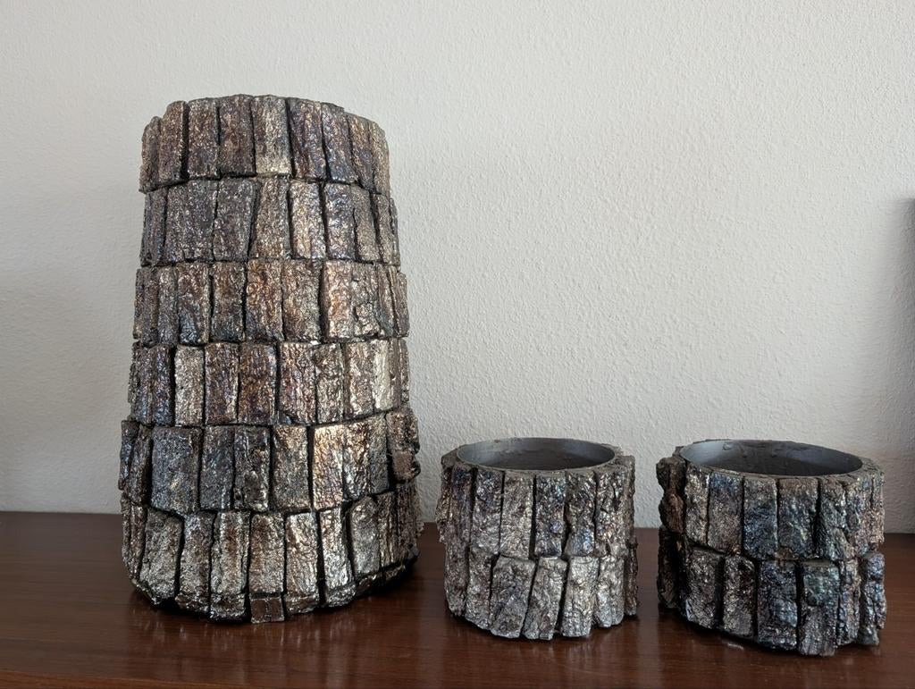 Vazen
NEPAL IRON VAAS BIRCH MOSAIC, Ophalen, Overige kleuren, Minder dan 50 cm