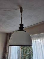 Vintage trekpendel lamp jaren 60, Ophalen, Gebruikt, Glas, 75 cm of meer