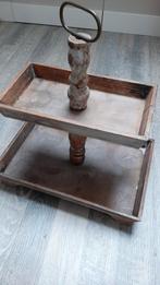Brocante houten etagère voor decoratie, Ophalen, Gebruikt