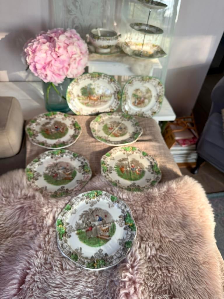 Spode Byron servies izgst div zeldzame stukken, Antiek en Kunst, Ophalen