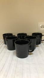 6 zwarte bekers Teema van Iittala Arabia Finland, Ophalen of Verzenden, Zo goed als nieuw, Overige stijlen, Kop(pen) en/of Schotel(s)