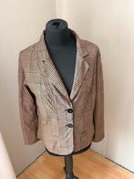 Studio Anneloes mooie travelstof blazer mt 42 ZGAN, Bruin, Maat 42/44 (L), Ophalen of Verzenden, Zo goed als nieuw