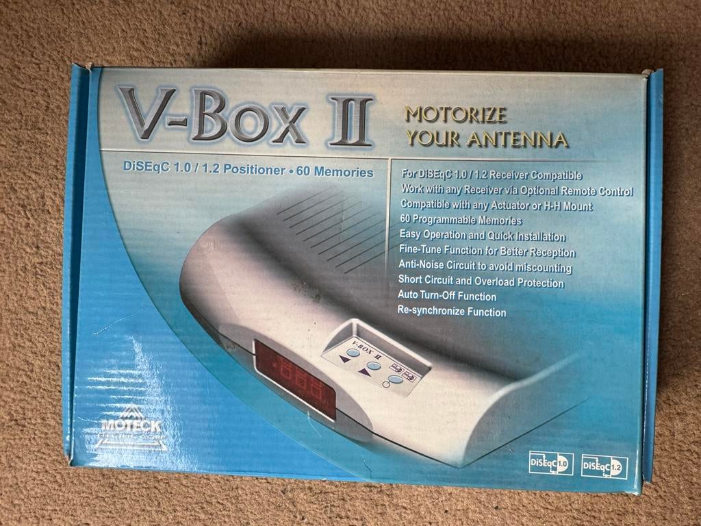 Firedtv s2 + v-box ii, Audio, Tv en Foto, Schotelantennes, Ophalen, Gebruikt, (Schotel)antenne-accessoires, Dreambox