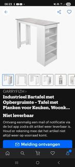 Bartafel met vakken, Ophalen, Nieuw