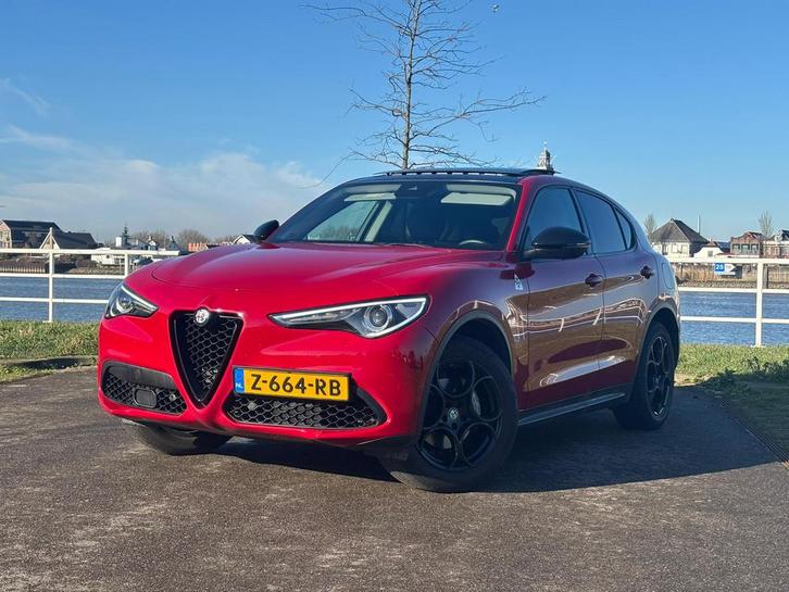 Alfa Romeo Stelvio 2.0 Squadra tuning 320pk Rosso, Auto's, Alfa Romeo, Particulier, Stelvio, 4x4, ABS, Achteruitrijcamera, Adaptieve lichten