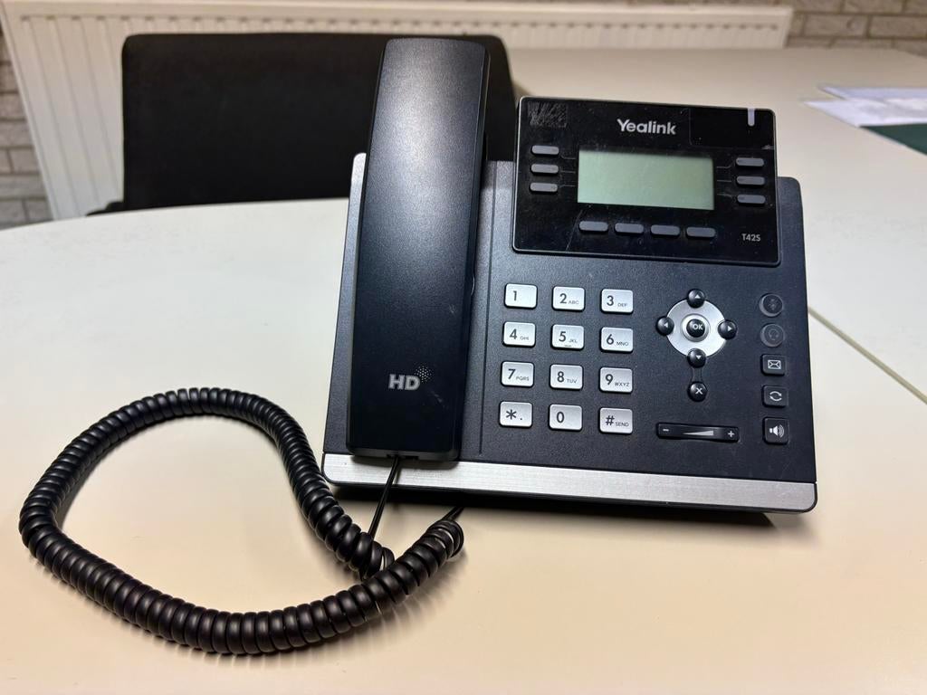 Yealink SIP‑T42S Ultra‑Elegant Gigabit VoIP Telefoon, Ophalen of Verzenden, Zo goed als nieuw