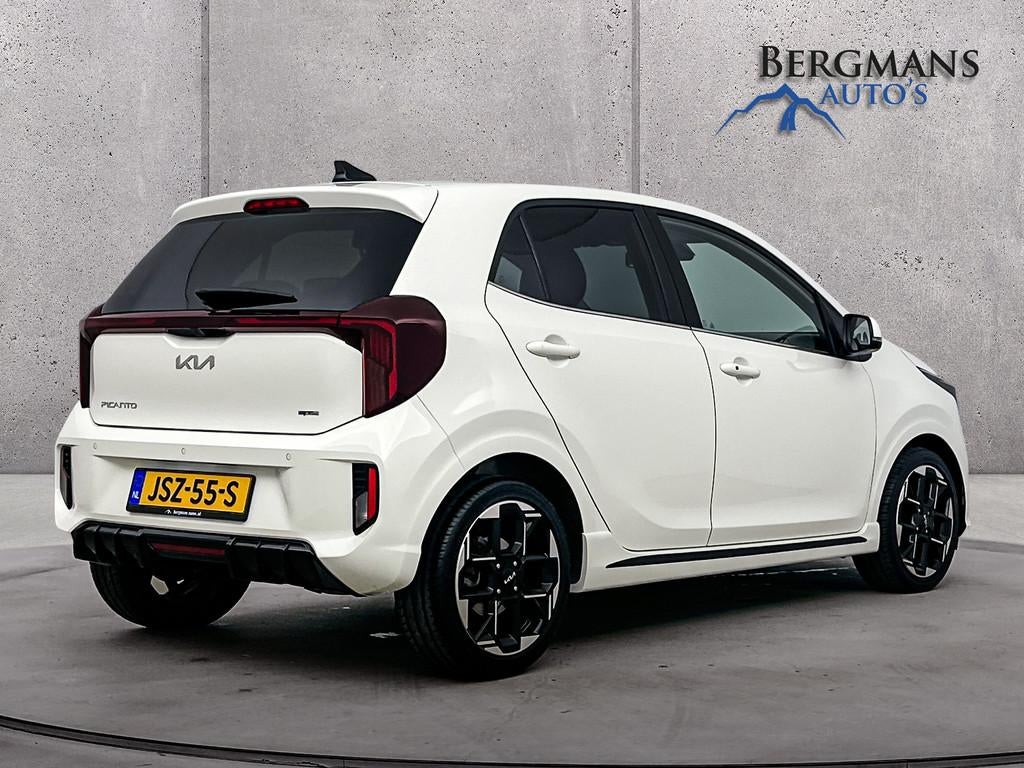 Kia Picanto // 1.0 DPI GT-line // STUUR EN STOEL VERWARMING, Voorwielaandrijving, Gebruikt, 4 stoelen, Wit